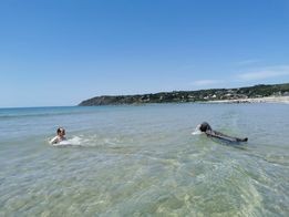 Ellie , plage du Rozel en juillet